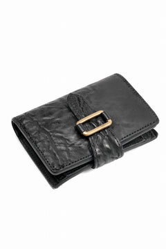 画像をギャラリービューアに読み込む, ierib Folded Wallet / Waxed Horse Butt Leather (BLACK #B)
