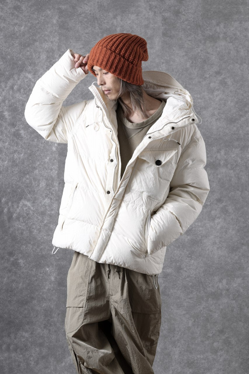 画像をギャラリービューアに読み込む, Ten c SURVIVAL DOWN JACKET / GARMENT DYED (WHITE)