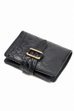 画像をギャラリービューアに読み込む, ierib Folded Wallet / Waxed Horse Butt Leather (BLACK #B)