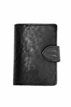 画像をギャラリービューアに読み込む, ierib Folded Wallet / Waxed Horse Butt Leather (BLACK #B)