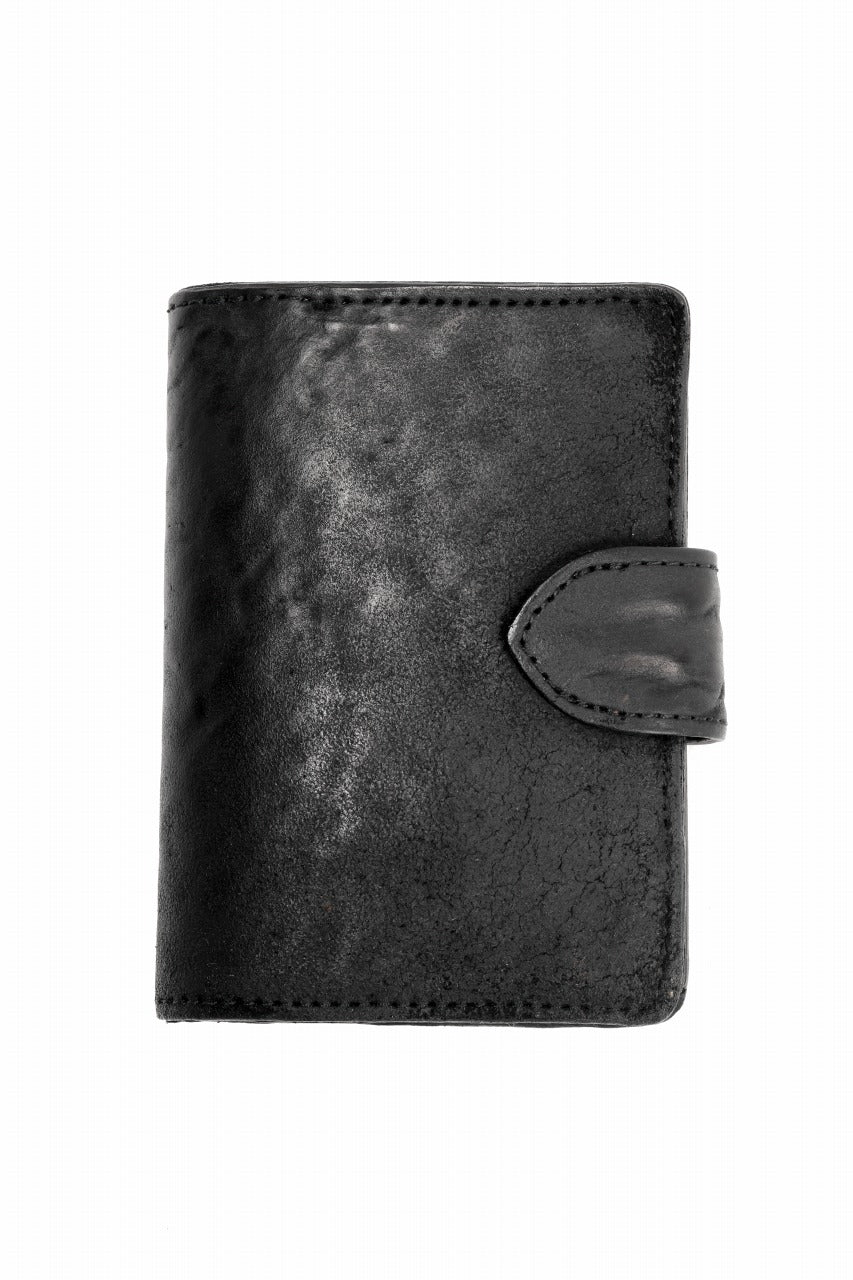 画像をギャラリービューアに読み込む, ierib Folded Wallet / Waxed Horse Butt Leather (BLACK #B)