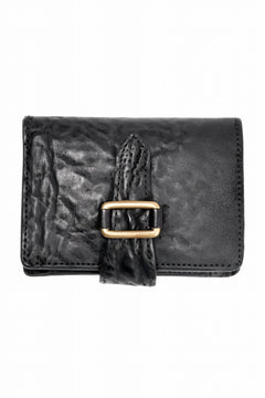 画像をギャラリービューアに読み込む, ierib Folded Wallet / Waxed Horse Butt Leather (BLACK #B)