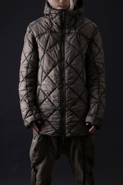 画像をギャラリービューアに読み込む, masnada QUILTED HOOD JACKET / OVER STUFFED PAPER NYLON (DUST)
