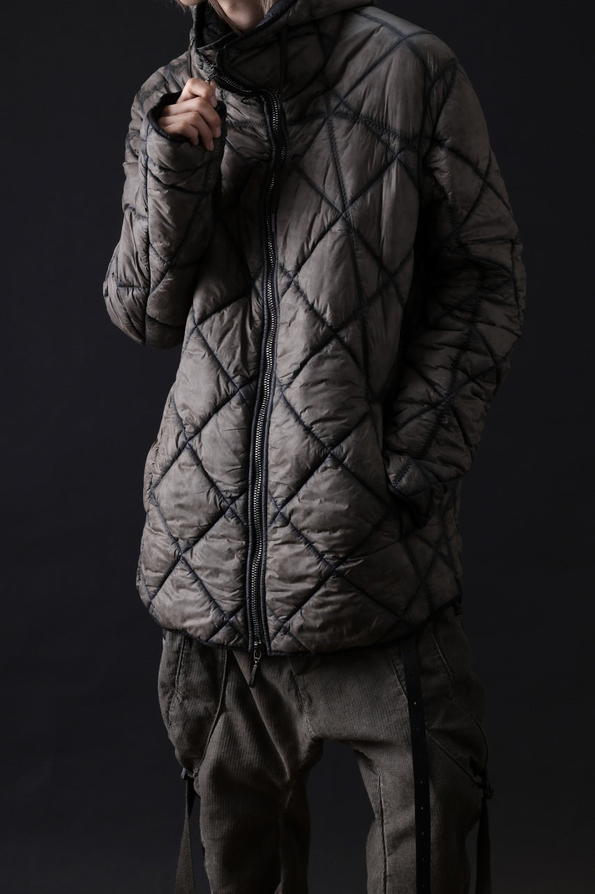 画像をギャラリービューアに読み込む, masnada QUILTED HOOD JACKET / OVER STUFFED PAPER NYLON (DUST)