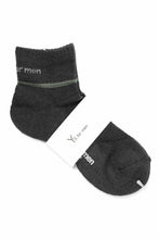 画像をギャラリービューアに読み込む, Y's for men ANKLE PILE SOCKS (CHARCOAL)