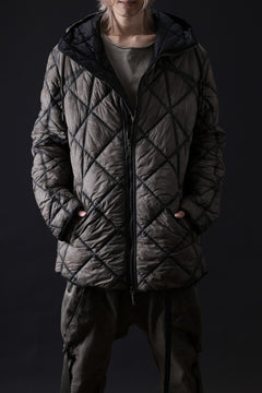 画像をギャラリービューアに読み込む, masnada QUILTED HOOD JACKET / OVER STUFFED PAPER NYLON (DUST)