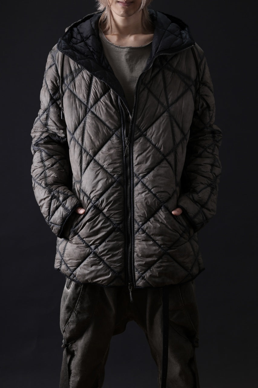 画像をギャラリービューアに読み込む, masnada QUILTED HOOD JACKET / OVER STUFFED PAPER NYLON (DUST)