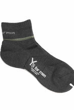 画像をギャラリービューアに読み込む, Y's for men ANKLE PILE SOCKS (CHARCOAL)
