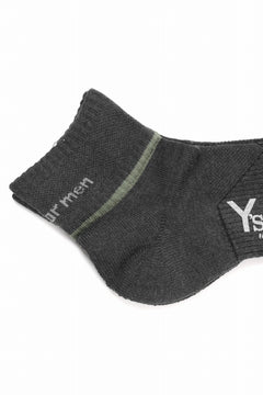 画像をギャラリービューアに読み込む, Y's for men ANKLE PILE SOCKS (CHARCOAL)