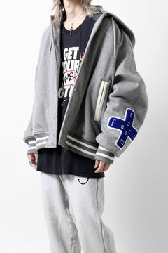 画像をギャラリービューアに読み込む, FACETASM HOODED STADIUM JACKET (GRAY)