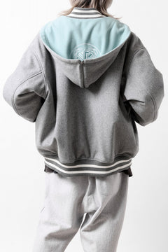 画像をギャラリービューアに読み込む, FACETASM HOODED STADIUM JACKET (GRAY)