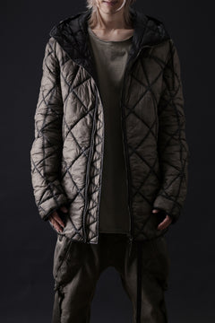 画像をギャラリービューアに読み込む, masnada QUILTED HOOD JACKET / OVER STUFFED PAPER NYLON (DUST)