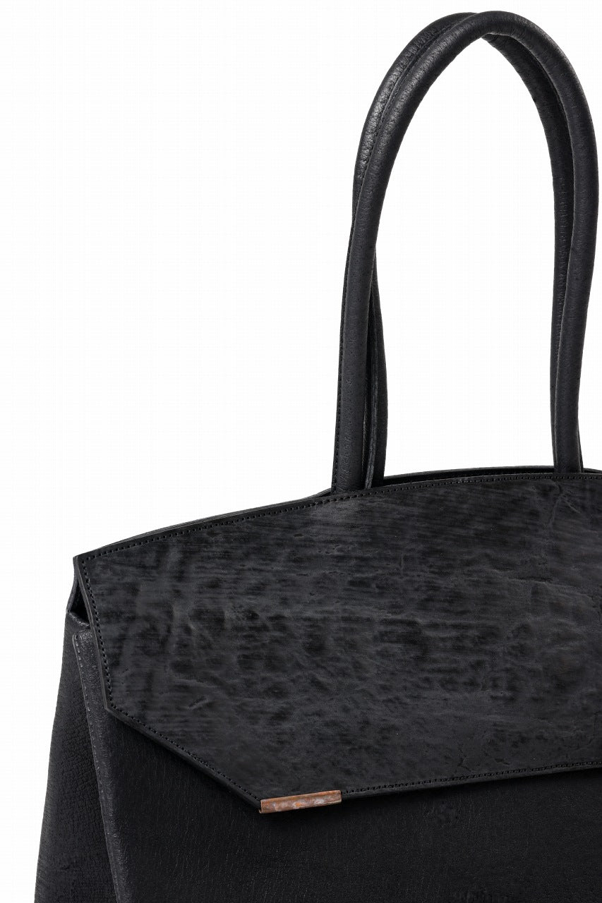 Load image into Gallery viewer, ierib exclusive Bark Bag Prot 40 / Wild Boar + Waxed Horse Butt Leather (BLACK)
