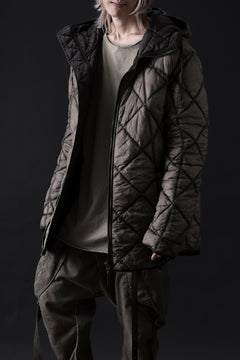 画像をギャラリービューアに読み込む, masnada QUILTED HOOD JACKET / OVER STUFFED PAPER NYLON (DUST)