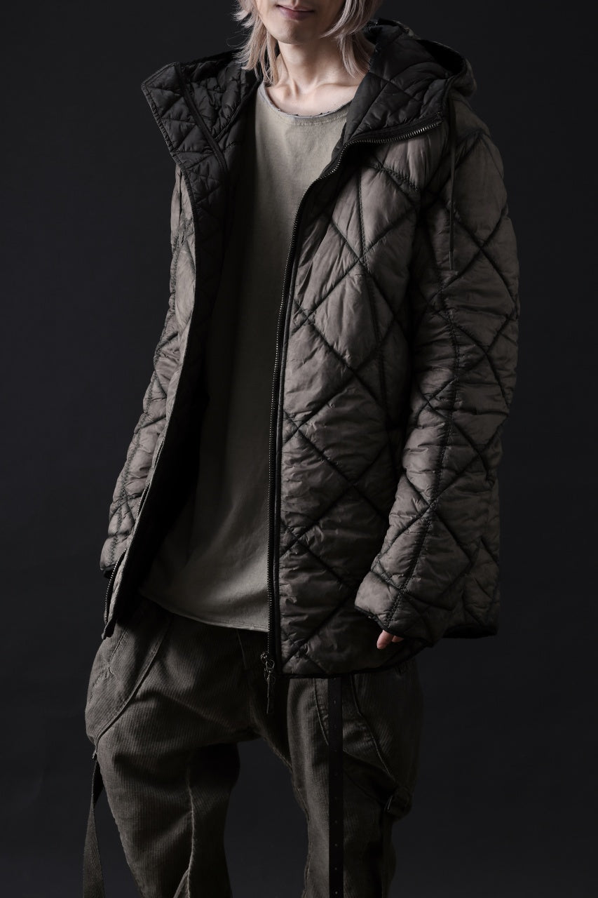 画像をギャラリービューアに読み込む, masnada QUILTED HOOD JACKET / OVER STUFFED PAPER NYLON (DUST)