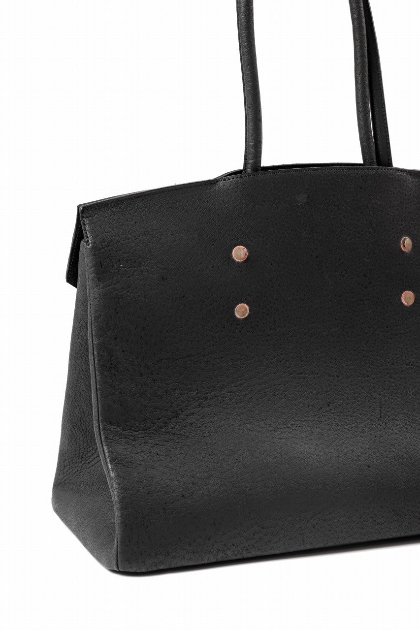 Load image into Gallery viewer, ierib exclusive Bark Bag Prot 40 / Wild Boar + Waxed Horse Butt Leather (BLACK)