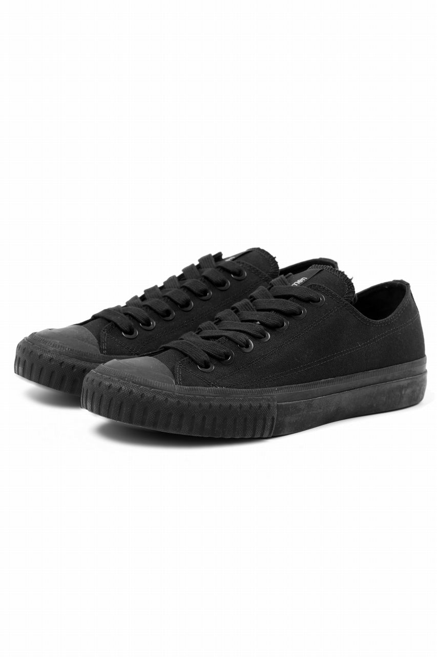 画像をギャラリービューアに読み込む, Y's for men LOW TOP SNEAKER / COTTON CANVAS (BLACK)