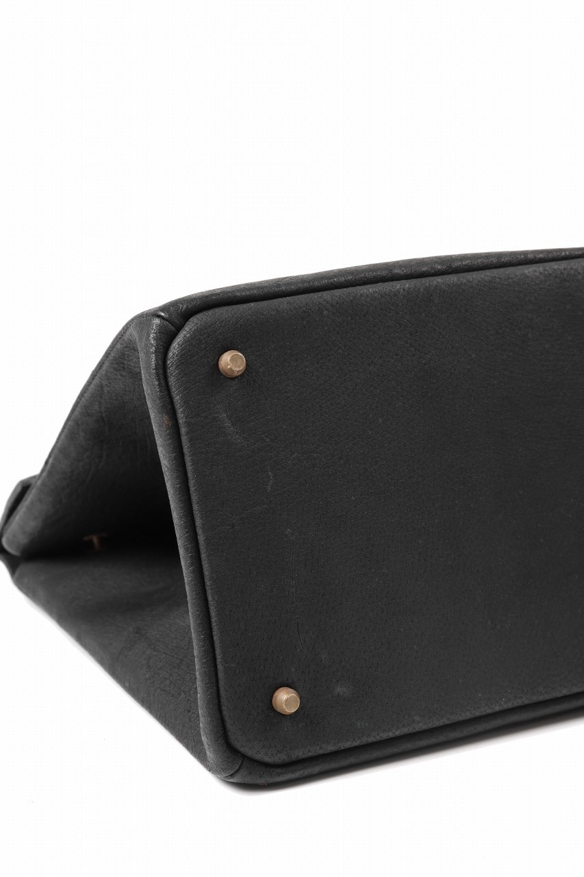 Load image into Gallery viewer, ierib exclusive Bark Bag Prot 40 / Wild Boar + Waxed Horse Butt Leather (BLACK)