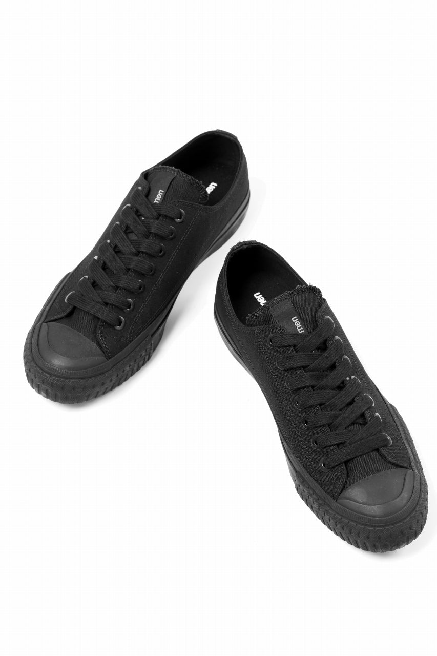画像をギャラリービューアに読み込む, Y's for men LOW TOP SNEAKER / COTTON CANVAS (BLACK)