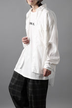 画像をギャラリービューアに読み込む, KATHARINE HAMNETT PARACHUTE LONG TAIL SHIRT / GARMENT DYED (WHITE)