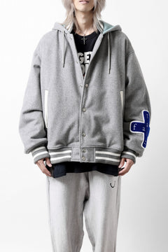 画像をギャラリービューアに読み込む, FACETASM HOODED STADIUM JACKET (GRAY)