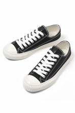 画像をギャラリービューアに読み込む, Y's for men LOW TOP SNEAKER / COTTON CANVAS (BLACK x WHITE)