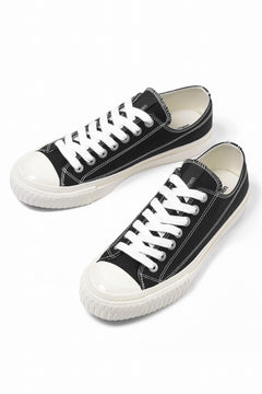 画像をギャラリービューアに読み込む, Y's for men LOW TOP SNEAKER / COTTON CANVAS (BLACK x WHITE)