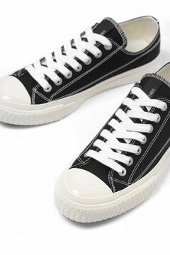 画像をギャラリービューアに読み込む, Y's for men LOW TOP SNEAKER / COTTON CANVAS (BLACK x WHITE)