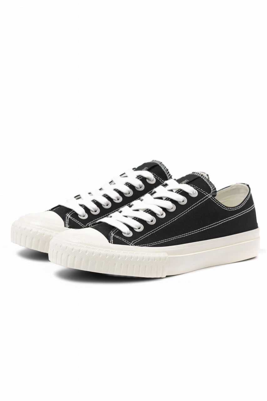 画像をギャラリービューアに読み込む, Y's for men LOW TOP SNEAKER / COTTON CANVAS (BLACK x WHITE)