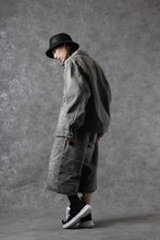 画像をギャラリービューアに読み込む, FULLCOUNT x KAMIYA Switching Denim Wide Bermuda Pants / 13.7oz Original Selvedge Denim (BLACK)