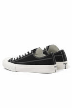 画像をギャラリービューアに読み込む, Y's for men LOW TOP SNEAKER / COTTON CANVAS (BLACK x WHITE)