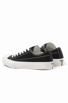 画像をギャラリービューアに読み込む, Y's for men LOW TOP SNEAKER / COTTON CANVAS (BLACK x WHITE)