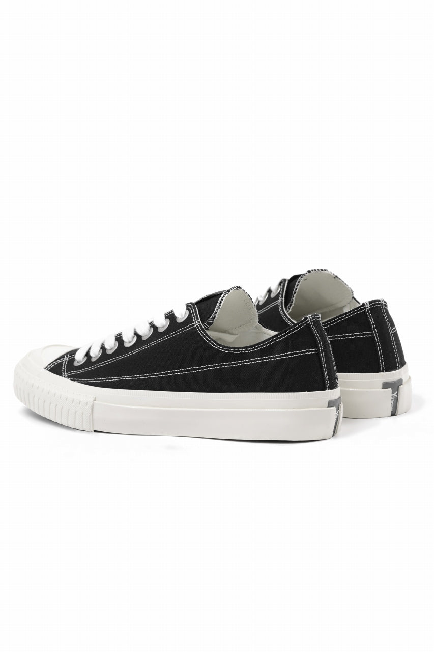 画像をギャラリービューアに読み込む, Y's for men LOW TOP SNEAKER / COTTON CANVAS (BLACK x WHITE)