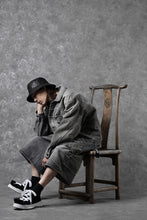 画像をギャラリービューアに読み込む, FULLCOUNT x KAMIYA Switching Denim Wide Bermuda Pants / 13.7oz Original Selvedge Denim (BLACK)