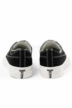 画像をギャラリービューアに読み込む, Y's for men LOW TOP SNEAKER / COTTON CANVAS (BLACK x WHITE)
