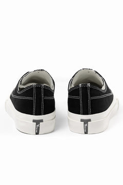 画像をギャラリービューアに読み込む, Y's for men LOW TOP SNEAKER / COTTON CANVAS (BLACK x WHITE)