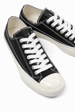 画像をギャラリービューアに読み込む, Y's for men LOW TOP SNEAKER / COTTON CANVAS (BLACK x WHITE)