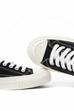 画像をギャラリービューアに読み込む, Y's for men LOW TOP SNEAKER / COTTON CANVAS (BLACK x WHITE)