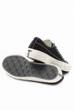 画像をギャラリービューアに読み込む, Y's for men LOW TOP SNEAKER / COTTON CANVAS (BLACK x WHITE)