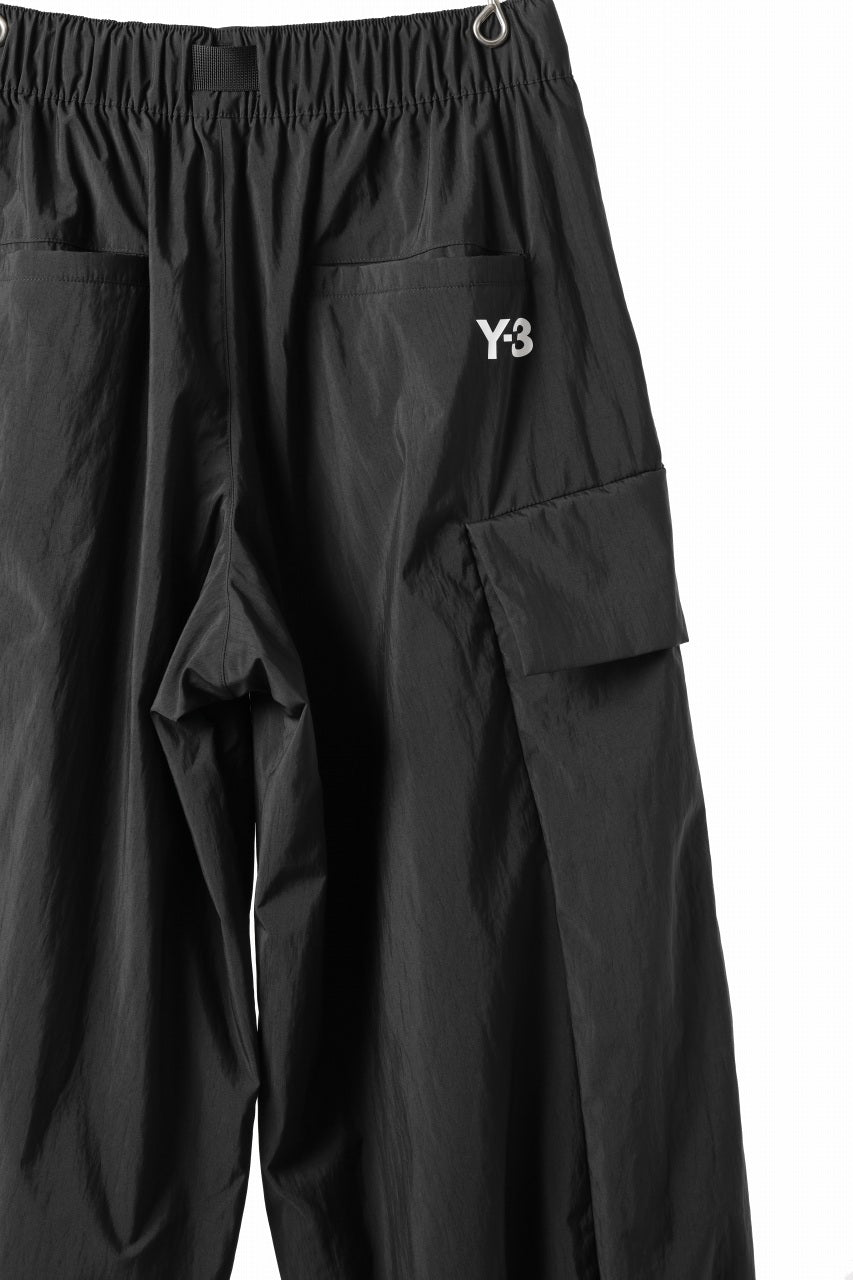 画像をギャラリービューアに読み込む, Y-3 Yohji Yamamoto THREE STRIPES NYLON PANTS (BLACK)