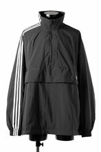 画像をギャラリービューアに読み込む, Y-3 Yohji Yamamoto THREE STRIPES NYLON HALF ZIP BLOUSON (BLACK)