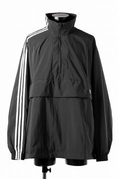 画像をギャラリービューアに読み込む, Y-3 Yohji Yamamoto THREE STRIPES NYLON HALF ZIP BLOUSON (BLACK)