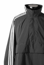 画像をギャラリービューアに読み込む, Y-3 Yohji Yamamoto THREE STRIPES NYLON HALF ZIP BLOUSON (BLACK)