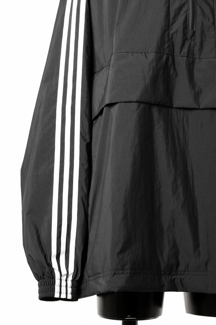 画像をギャラリービューアに読み込む, Y-3 Yohji Yamamoto THREE STRIPES NYLON HALF ZIP BLOUSON (BLACK)