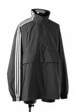 画像をギャラリービューアに読み込む, Y-3 Yohji Yamamoto THREE STRIPES NYLON HALF ZIP BLOUSON (BLACK)