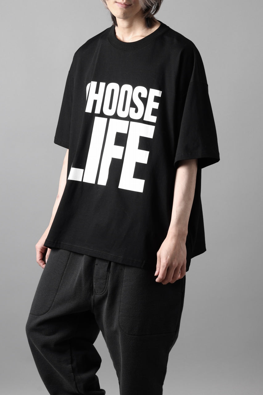 画像をギャラリービューアに読み込む, KATHARINE HAMNETT BIG SLOGAN TEE / CHOOSE LIFE (BLACK)