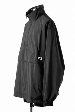 画像をギャラリービューアに読み込む, Y-3 Yohji Yamamoto THREE STRIPES NYLON HALF ZIP BLOUSON (BLACK)