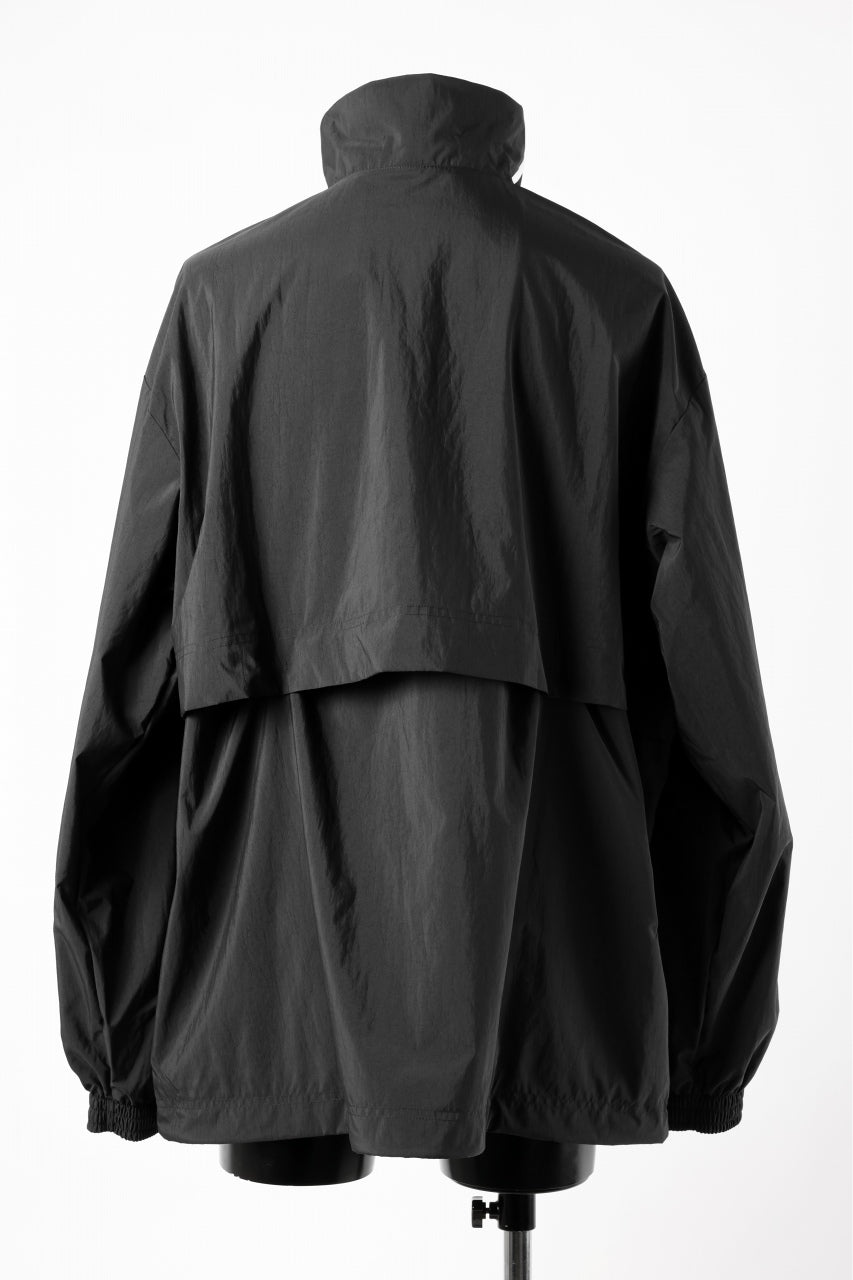 画像をギャラリービューアに読み込む, Y-3 Yohji Yamamoto THREE STRIPES NYLON HALF ZIP BLOUSON (BLACK)