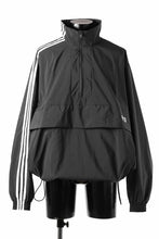画像をギャラリービューアに読み込む, Y-3 Yohji Yamamoto THREE STRIPES NYLON HALF ZIP BLOUSON (BLACK)