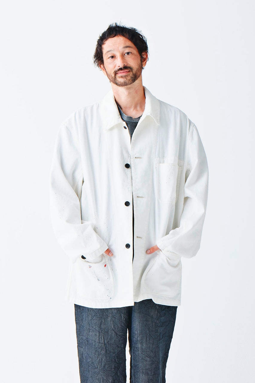 Load image into Gallery viewer, sus-sous cover-all / 10oz DENIM (WHITE)